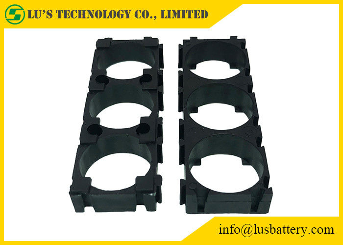 PC preto 3P do ABS do espaçador do suporte 1*3 da pilha de bateria da cor 21700