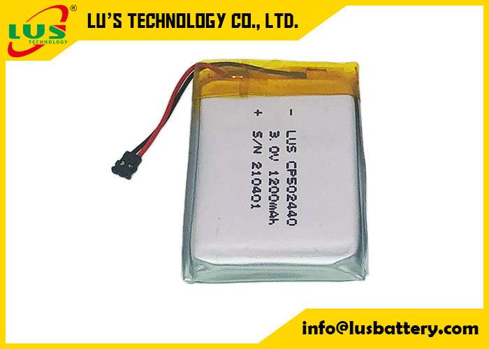 bateria CP502440 do lítio Mno2 de 3.0V 1200mAh para produtos de RTLS