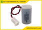 Capa de plástico descartável do tamanho da bateria de lítio ER14250 3,6 V 1200mA 1/2AA para medidores de água